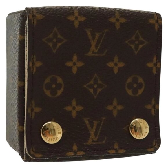 LOUIS VUITTON Monogram Jewelry Case Jewelry Box LV Auth 137312 - Picture 1 of 16